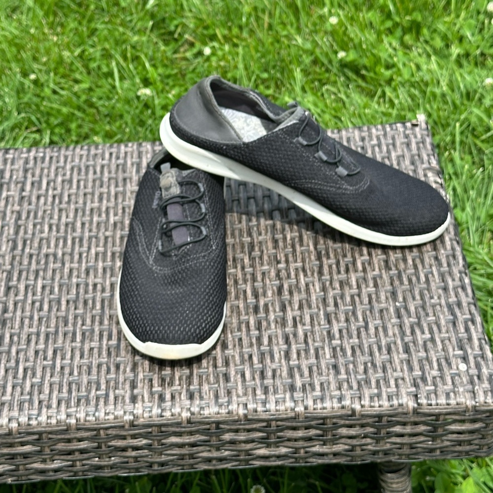 OluKai Black Sneakers with Breathable Mesh and Slip-On Design - Picture 3 of 6